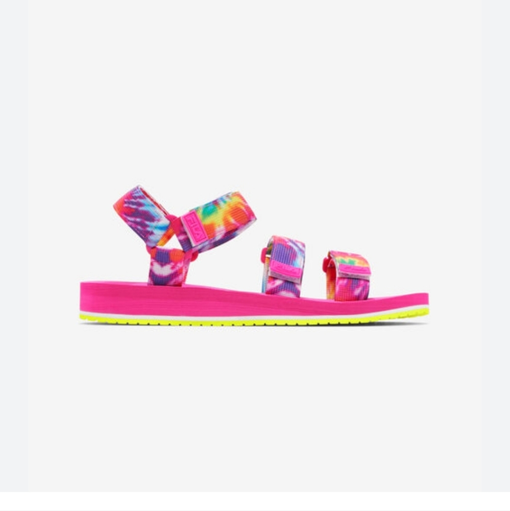 FilaTie Dye Pink Sandals
